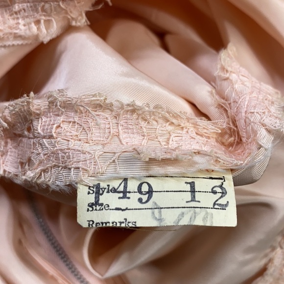 Fred Perlberg Pink Lace Romantic Dress Size 12 - Picture 10 of 11